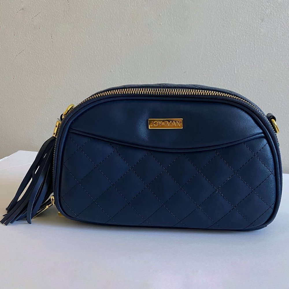 JOY & IMAN CROSSBODY HANDBAG W/ TWO STRAPS